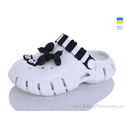 Кроксы детские "Lot Shoes" 012 білий-білий, (р.р. 30-35), Украина, от 6 шт. Кроксы детские "Lot Shoes" 012 білий-білий, (р.р. 30-35), Украина, от 6 шт.