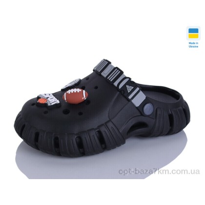 Крокси жіночі "Lot Shoes" 770 підліток чорний-графіт, (р.р. 36-41), Україна, від 6 шт.