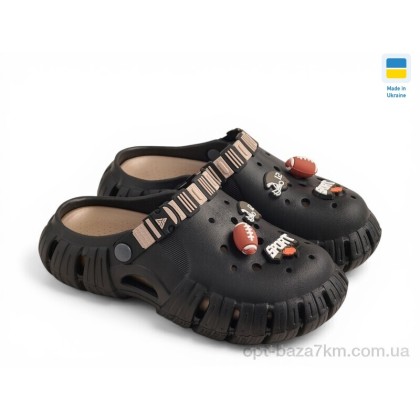 Крокси дитячі "Rai shoes" DS770 чорно-бежевий, (р.р. 36-40), Україна, від 6 шт. Крокси дитячі "Rai shoes" DS770 чорно-бежевий, (р.р. 36-40), Україна, від 6 шт.