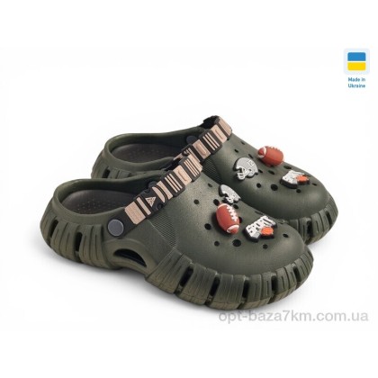 Кроксы детские "Rai shoes" DS770 хакі-чорний, (р.р. 36-40), Украина, от 6 шт. Кроксы детские "Rai shoes" DS770 хакі-чорний, (р.р. 36-40), Украина, от 6 шт.