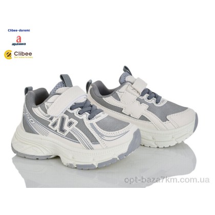 Кроссовки детские "Clibee-Doremi" LB1187 white-grey, (р.р. 26-31), Китай, от 6 шт.