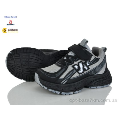 Кроссовки детские "Clibee-Doremi" LC1188 black-grey, (р.р. 32-37), Китай, от 6 шт. Кроссовки детские "Clibee-Doremi" LC1188 black-grey, (р.р. 32-37), Китай, от 6 шт.