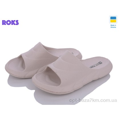 Шлепки женские "Roks" Progress 132 бежевий, (р.р. 36-40), Украина, от 8 шт.