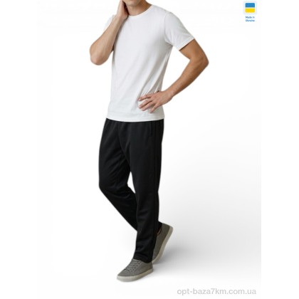 Спортивні штани "Sport style" 1NI чорний, (р.р. 46-54), Україна, від 5 шт.