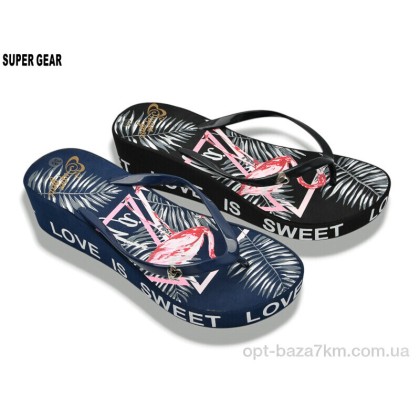 Вьетнамки женские "Super Gear" A01-1498 mix, (р.р. 36-41), Китай, от 16 шт. Вьетнамки женские "Super Gear" A01-1498 mix, (р.р. 36-41), Китай, от 16 шт.