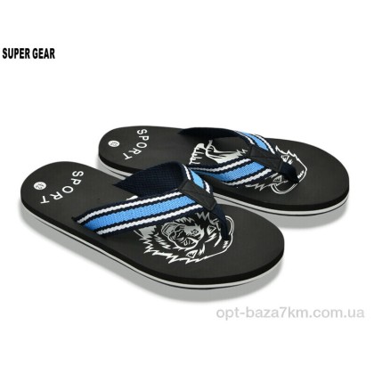 Вьетнамки мужские "Super Gear" A01-772 blue, (р.р. 40-45), Китай, от 10 шт. Вьетнамки мужские "Super Gear" A01-772 blue, (р.р. 40-45), Китай, от 10 шт.