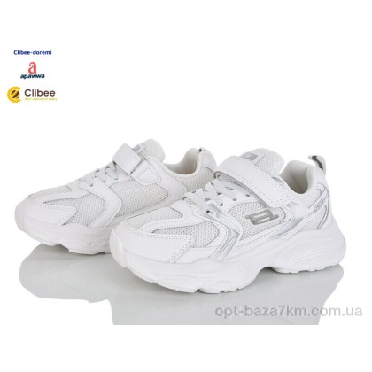 Кроссовки детские "Clibee-Doremi" LC825-1 white, (р.р. 32-37), Китай, от 6 шт.