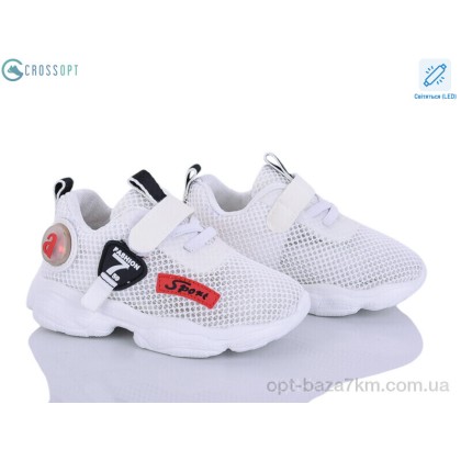 Кроссовки детские "CROSSOPT" NC160-1 white LED, (р.р. 21-26), Китай, от 6 шт. Кроссовки детские "CROSSOPT" NC160-1 white LED, (р.р. 21-26), Китай, от 6 шт.