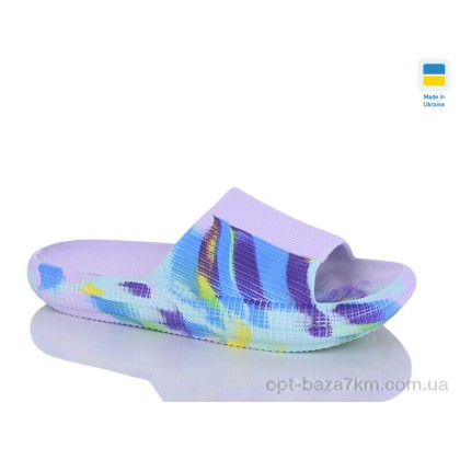 Шльопанці жіночі "Inblue" D24 мікс папуга бузок, (р.р. 36-41), Україна, від 6 шт.