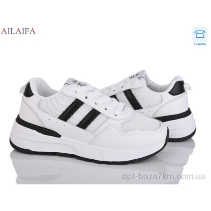 Кроссовки женские "Ailaifa" N12 white-black, (р.р. 36-41), Китай, от 8 шт. Кроссовки женские "Ailaifa" N12 white-black, (р.р. 36-41), Китай, от 8 шт.