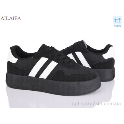 Кроссовки женские "Ailaifa" DX18 black, (р.р. 36-41), Китай, от 8 шт.