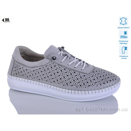 Кроссовки женские "SHERLOCK SOON" 25068 grey, (р.р. 36-41), Турция, от 8 шт.