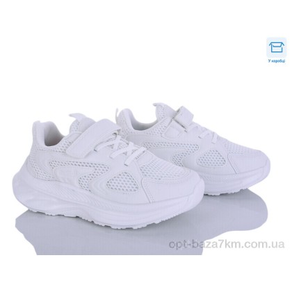 Дитячі кросівки "Clibee-ShoSho" ABC2223P white, (р.р. 32-37), Китай, від 6 шт.
