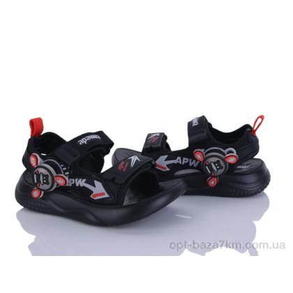 Босоніжки дитячі "Clibee-ShoSho" Z2430-1 black-red, (р.р. 27-32), Китай, від 6 шт. Босоніжки дитячі "Clibee-ShoSho" Z2430-1 black-red, (р.р. 27-32), Китай, від 6 шт.