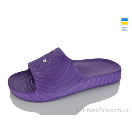 Шльопанці жіночі "Lot Shoes" Сердечко фіолетовий, (р.р. 36-41), Україна, від 8 шт.