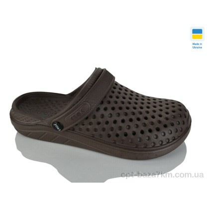 Крокси чоловічі "Lot Shoes" N68 коричневий, (р.р. 41-45), Україна, від 6 шт.