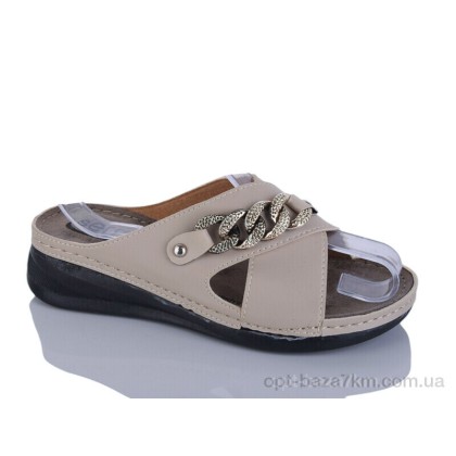 Шлепки женские "DeMur" 63001-3 beige, (р.р. 36-41), Турция, от 6 шт. Шлепки женские "DeMur" 63001-3 beige, (р.р. 36-41), Турция, от 6 шт.