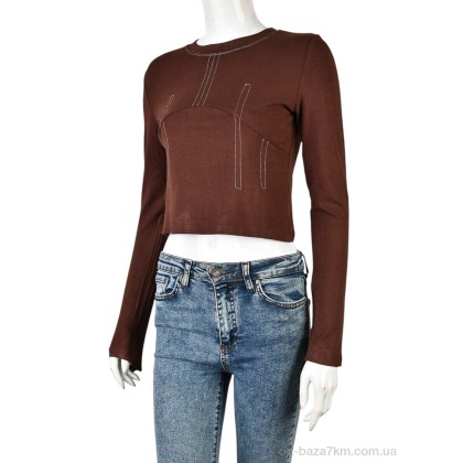 Кофта женский "Мир" 4393-MT213 brown, (р.р. S-XL), Китай, от 4 шт. Кофта женский "Мир" 4393-MT213 brown, (р.р. S-XL), Китай, от 4 шт.