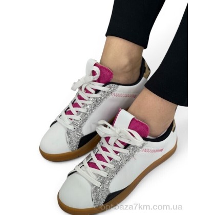 Кроссовки женские "I8denim" Z16 white, (р.р. 36-40), Турция, от 8 шт.
