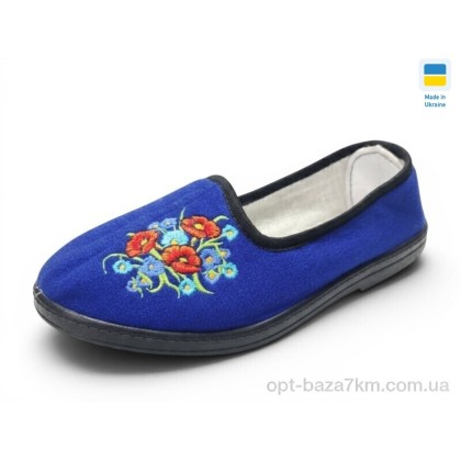 Тапки жіночі "Rai shoes" Тапки жіночі вишивка синій, (р.р. 37-41), Україна, від 7 шт.