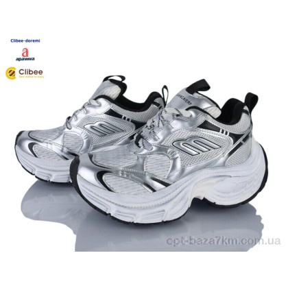 Кроссовки детские "Clibee-Doremi" AD23991-2 grey-white, (р.р. 35-40), Китай, от 6 шт. Кроссовки детские "Clibee-Doremi" AD23991-2 grey-white, (р.р. 35-40), Китай, от 6 шт.