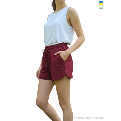 Шорти жіночі "Margo" 1246 бордо, (р.р. S-XL), Україна, від 4 шт. Шорти жіночі "Margo" 1246 бордо, (р.р. S-XL), Україна, від 4 шт.