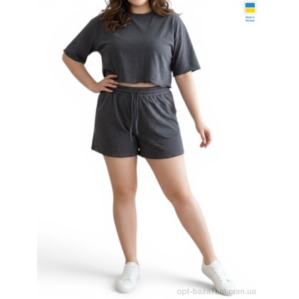Костюм жіночий "Sport style" 1249 графіт, (р.р. S-XL), Україна, від 4 шт. Костюм жіночий "Sport style" 1249 графіт, (р.р. S-XL), Україна, від 4 шт.