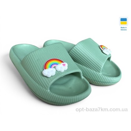 Шльопанці дитячі "Rai shoes" 022 оливка, (р.р. 24-29), Україна, від 6 шт.