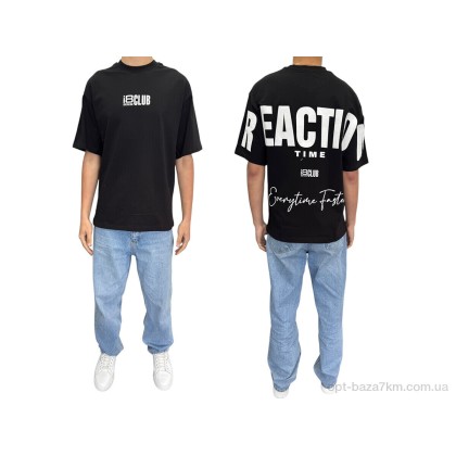 Футболка мужская "I8denim" 90557 siyah, (р.р. S-XL), Турция, от 5 шт.