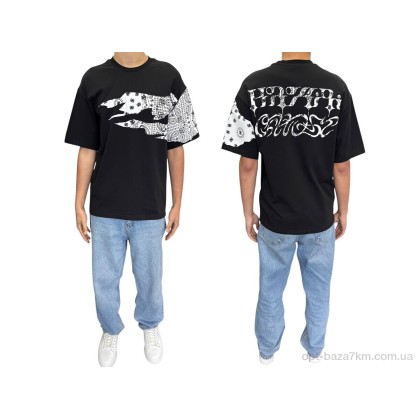 Футболка мужская "I8denim" 90567 siyah, (р.р. S-XL), Турция, от 5 шт.