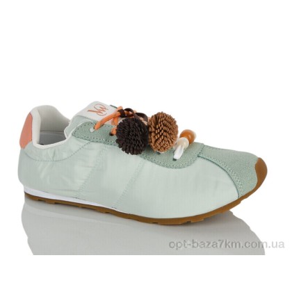Кроссовки женские "Violeta" 2028-8 green, (р.р. 36-41), Китай, от 8 шт.
