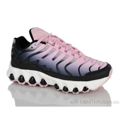 Кроссовки женские "Violeta" 24-158 pink-black, (р.р. 36-41), Китай, от 8 шт.