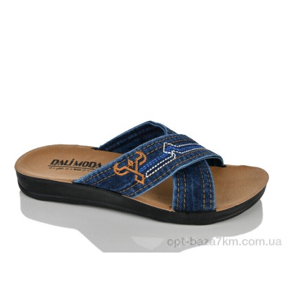 Шлепки мужские "Oscar" 16 джинс синій, (р.р. 40-45), Турция, от 6 шт.