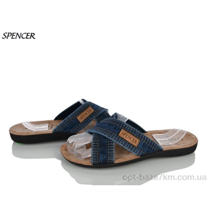 Шлепки мужские "Spencer" 0301 джинс синій, (р.р. 41-45), Турция, от 6 шт. Шлепки мужские "Spencer" 0301 джинс синій, (р.р. 41-45), Турция, от 6 шт.