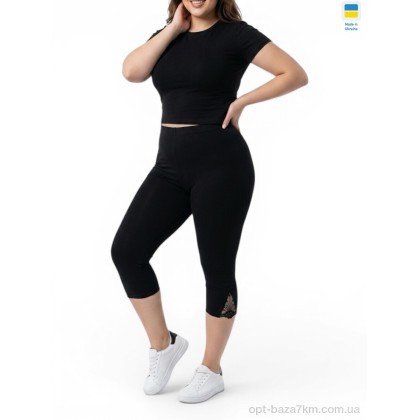 Капри женские "Sport style" 700-1 чорний батал, (р.р. 3XL-8XL), Украина, от 3 шт. Капри женские "Sport style" 700-1 чорний батал, (р.р. 3XL-8XL), Украина, от 3 шт.