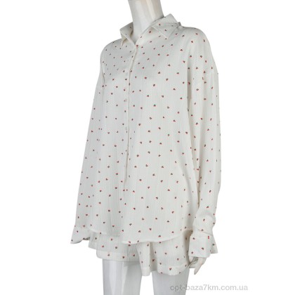 Костюм жіночий "Мир" 4407-S207 white, (р.р. M-2XL), Китай, від 4 шт. Костюм жіночий "Мир" 4407-S207 white, (р.р. M-2XL), Китай, від 4 шт.