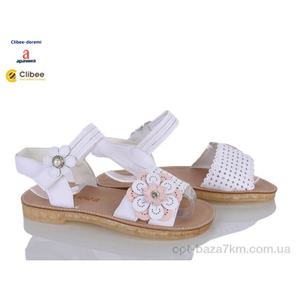 Дитячі босоніжки "Clibee-Doremi" RM79-2 white, (р.р. 31-36), Китай, від 6 шт.