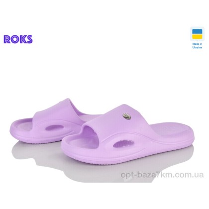 Шлепки женские "Roks" 258 лаванда, (р.р. 37-41), Украина, от 8 шт.