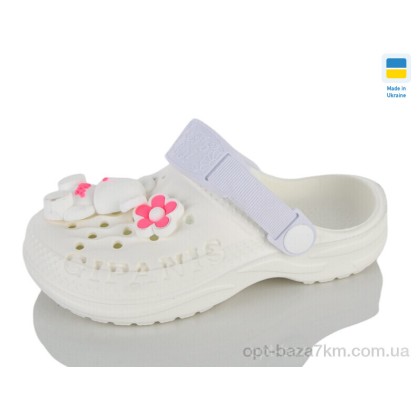 Кроксы детские "Lot Shoes" 009 кремовий-білий, (р.р. 30-35), Украина, от 8 шт. Кроксы детские "Lot Shoes" 009 кремовий-білий, (р.р. 30-35), Украина, от 8 шт.