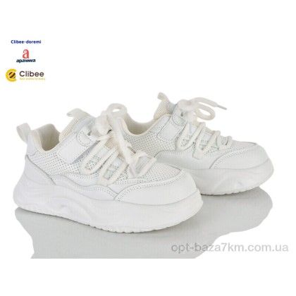 Кроссовки детские "Clibee-Doremi" AC9993-2 white, (р.р. 33-38), Китай, от 6 шт. Кроссовки детские "Clibee-Doremi" AC9993-2 white, (р.р. 33-38), Китай, от 6 шт.