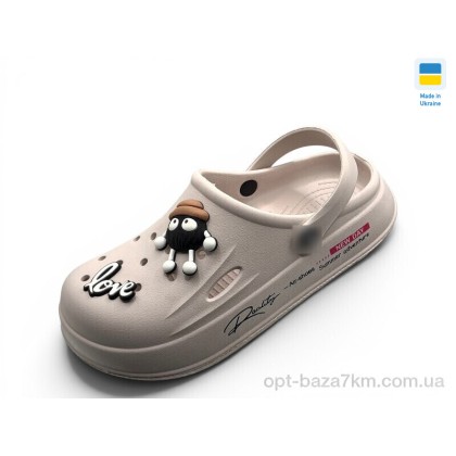 Крокси жіночі "Rai shoes" L108 бежевий, (р.р. 37-40), Україна, від 8 шт. Крокси жіночі "Rai shoes" L108 бежевий, (р.р. 37-40), Україна, від 8 шт.