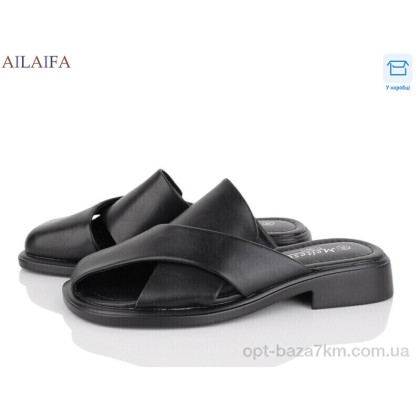 Шлепки женские "Ailaifa" FLY06-3 black, (р.р. 36-41), Китай, от 8 шт. Шлепки женские "Ailaifa" FLY06-3 black, (р.р. 36-41), Китай, от 8 шт.