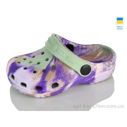 Крокси дитячі "Lot Shoes" H3 папуга фіолетовий, (р.р. 24-29), Україна, від 6 шт.