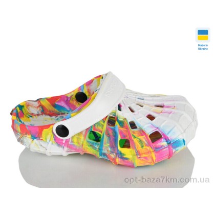 Крокси дитячі "Lot Shoes" N116 папуга білий, (р.р. 30-35), Україна, від 6 шт.