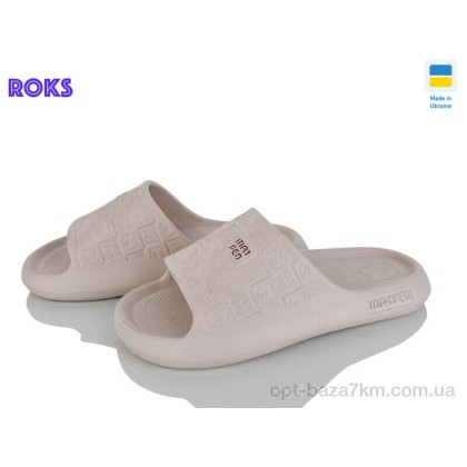 Шлепки женские "Roks" 144 бежевий, (р.р. 37-40), Украина, от 8 шт.