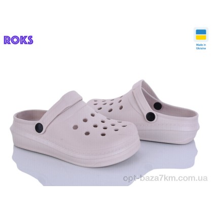 Шлепки детские "Roks" 312 бежевий, (р.р. 31-35), Украина, от 6 шт.