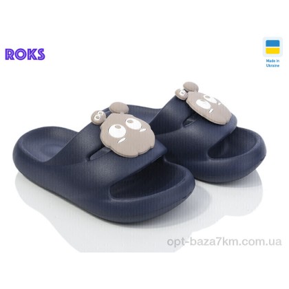 Шлепки детские "Roks" Dago 335 синій, (р.р. 24-31), Украина, от 8 шт.