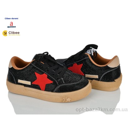 Кроссовки детские "Clibee-Doremi" A261096 black, (р.р. 31-37), Китай, от 7 шт. Кроссовки детские "Clibee-Doremi" A261096 black, (р.р. 31-37), Китай, от 7 шт.