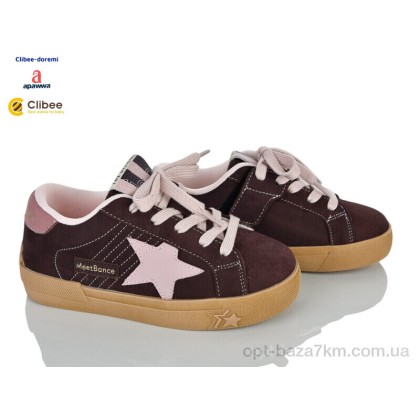 Кроссовки детские "Clibee-Doremi" 52A61013-1 brown-pink, (р.р. 31-37), Китай, от 7 шт. Кроссовки детские "Clibee-Doremi" 52A61013-1 brown-pink, (р.р. 31-37), Китай, от 7 шт.