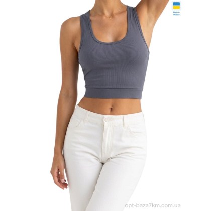 Топ жіночий "Sport style" T5 т.сірий, (р.р. S-XL), Україна, від 4 шт. Топ жіночий "Sport style" T5 т.сірий, (р.р. S-XL), Україна, від 4 шт.